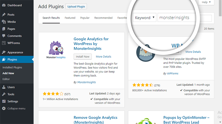 将Google Analytics统计代码添加到WordPress的多方法