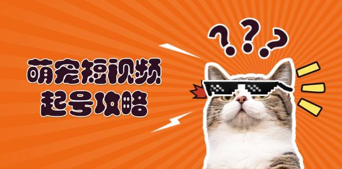 （13135期）萌宠-短视频起号攻略：定位搭建推流全解析，助力新手轻松打造爆款-星仔副业