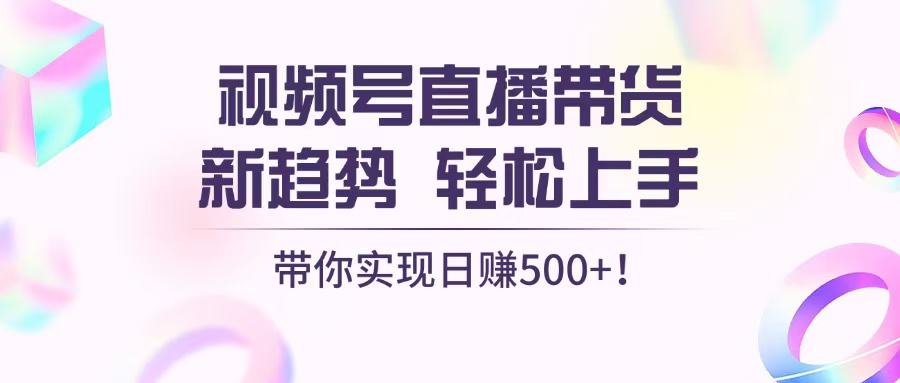 （13370期）视频号直播带货新趋势，轻松上手，带你实现日赚500+-星仔副业