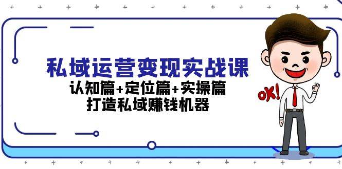 （13387期）私域运营变现实战课：认知篇+定位篇+实操篇，打造私域赚钱机器-星仔副业