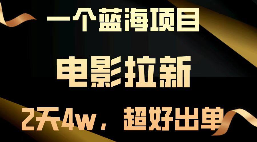 （13396期）【蓝海项目】影片引流，二天做了近4w，非常好开单，原地起飞-星仔副业