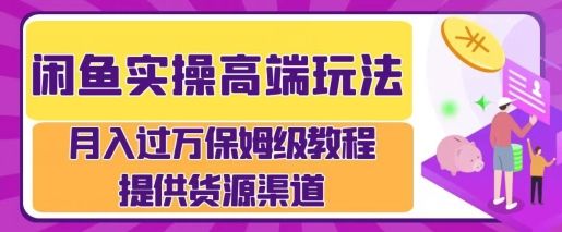 闲鱼无货源电商，操作简单，月入过W-星仔副业